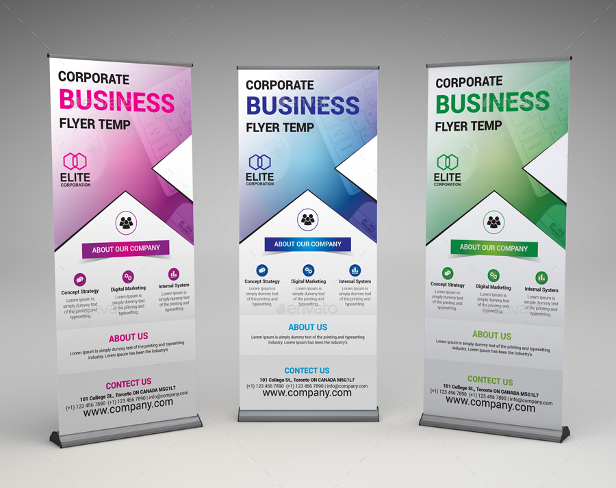 college banner template
