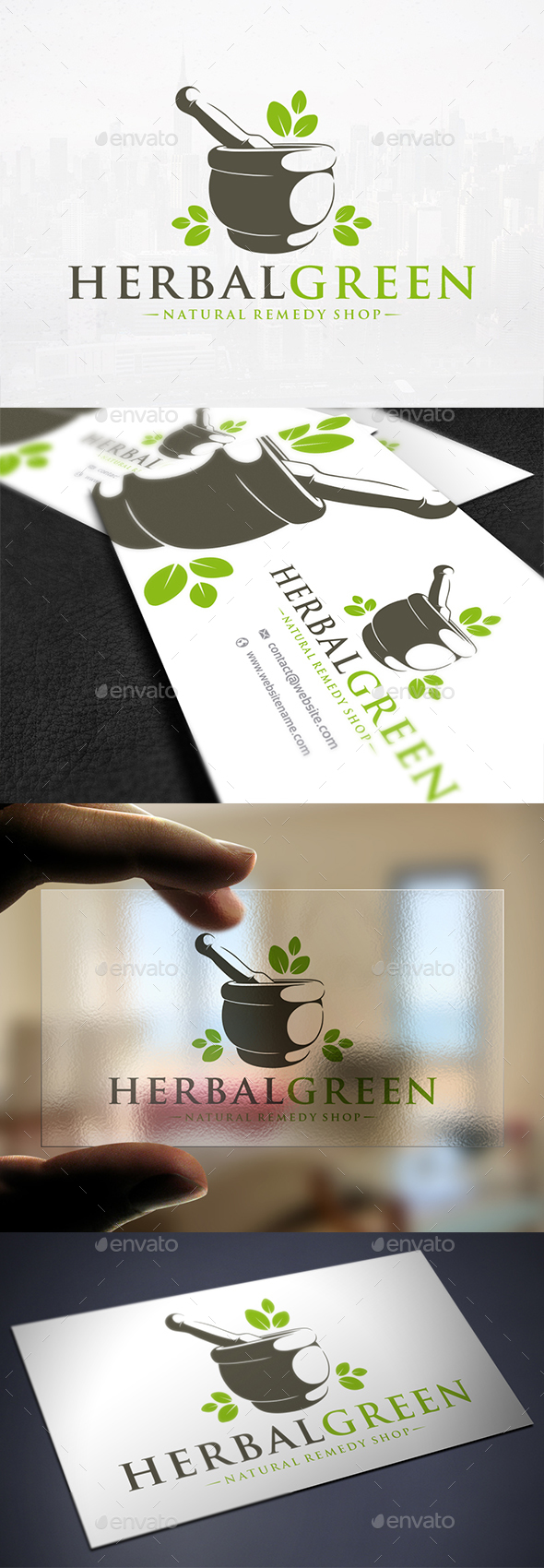 Pharmacy Mortar Logo Template - Nature Logo Templates