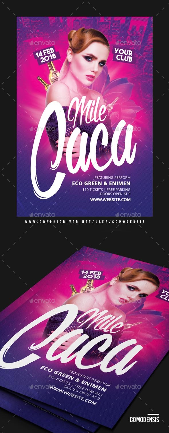 Dj Night Party Flyer - Clubs & Parties Events
