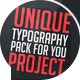 Unique Typography - VideoHive Item for Sale