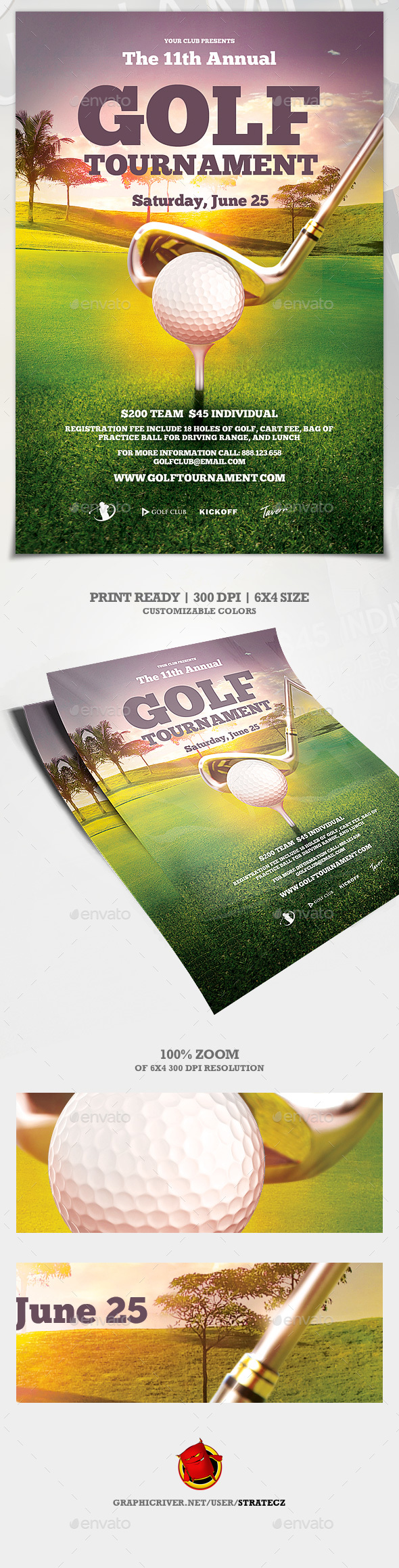 Golf Flyer - Print Templates