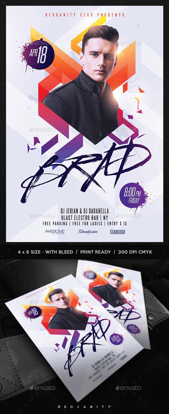 Guest DJ / Artist Flyer - Clubs & Parties Events