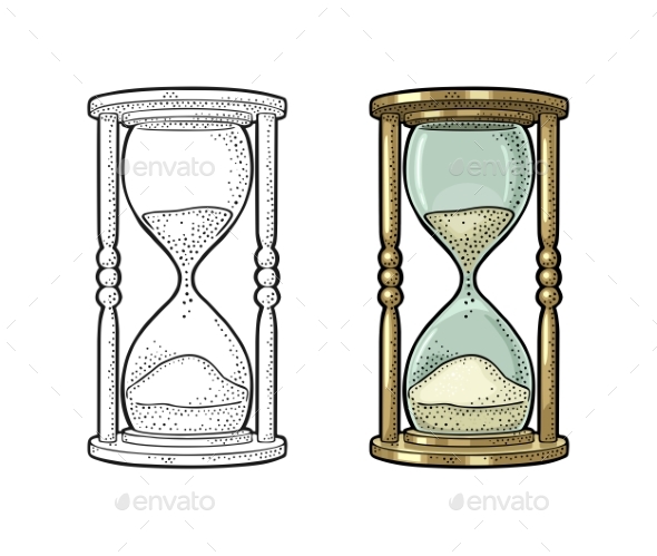 Retro Hourglass - Man-made Objects Objects