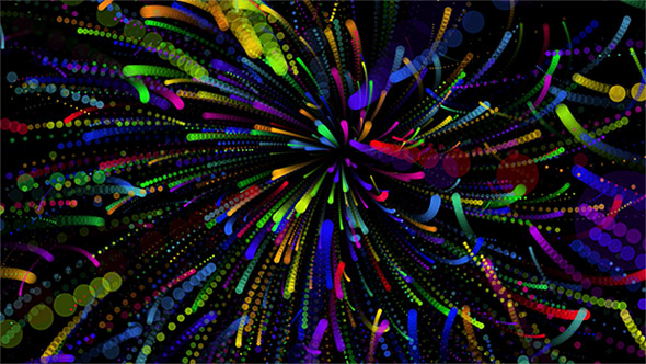 Colorful Particles Background