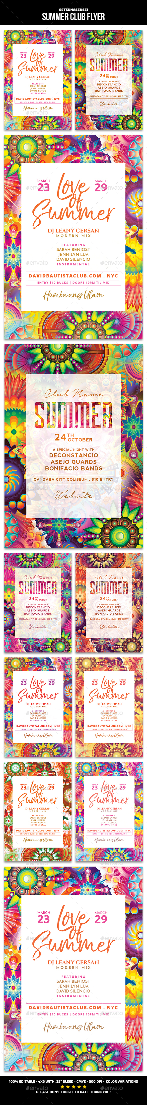 Summer Club Flyer - Events Flyers