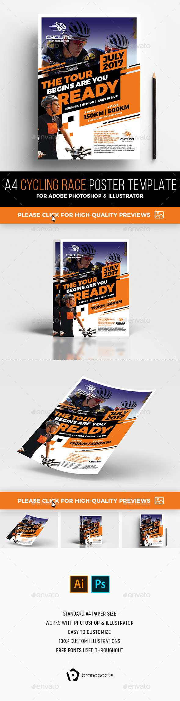 Cycling Race Poster Template