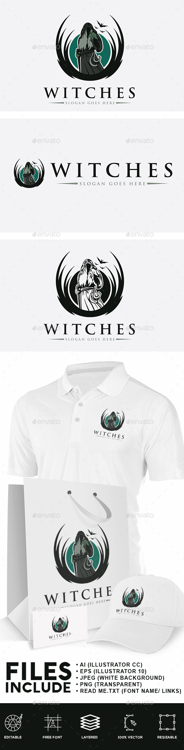 Witches Logo - Humans Logo Templates