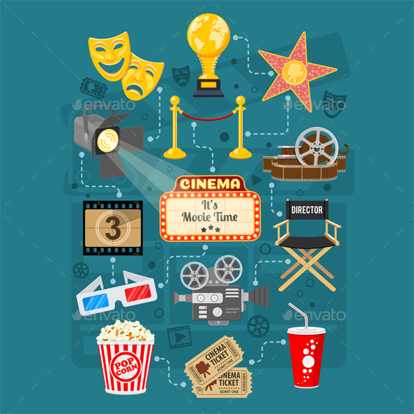 Cinema and Movie Infographics - Concepts Business