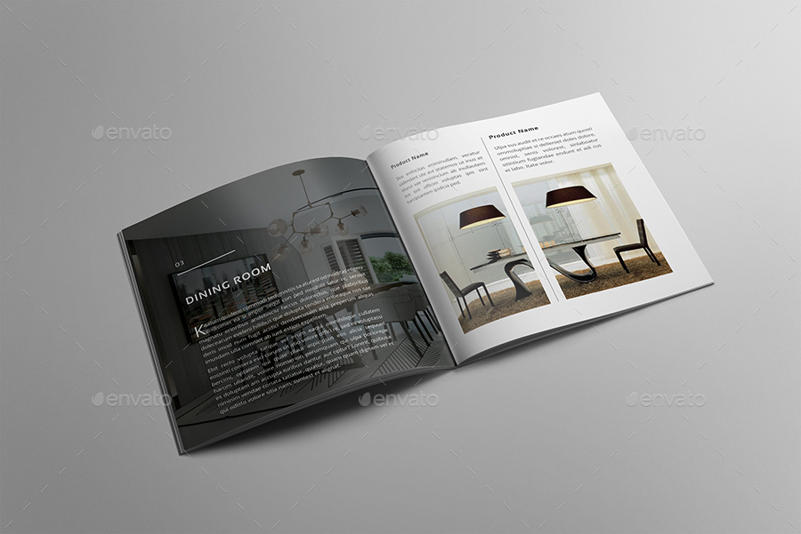 Square Interior Design Brochure, Print Templates | GraphicRiver