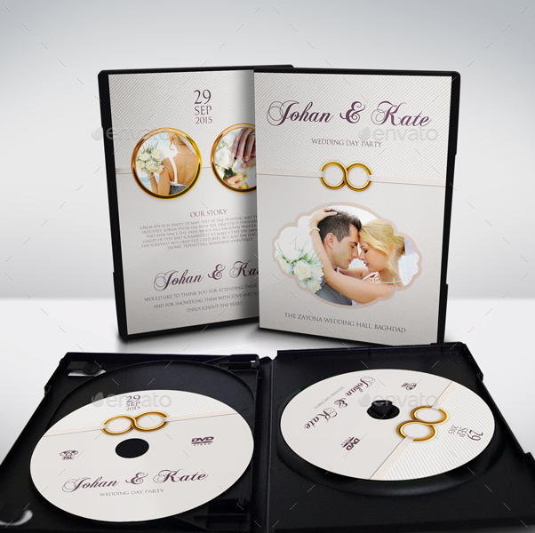 Wedding DVD Cover and Label Template Vol.10 by OWPictures | GraphicRiver