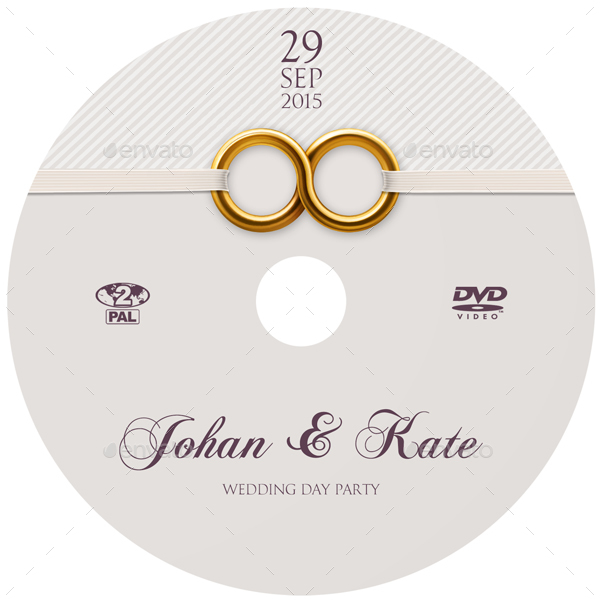 Wedding DVD Cover and Label Template Vol.10 by OWPictures | GraphicRiver