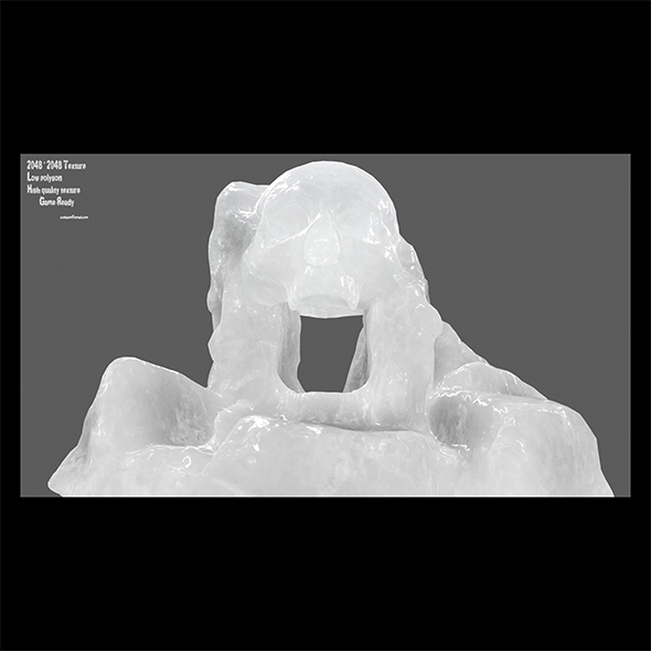 ice skull cave - 3Docean 21389924