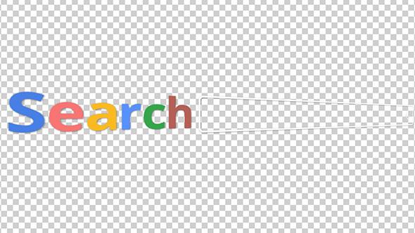 Search Engine With Writing Search Words With Alpha Channel alt