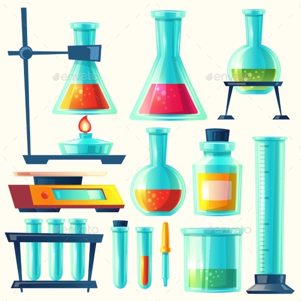 Vector Chemical Equipment for Experiment - Miscellaneous Vectors