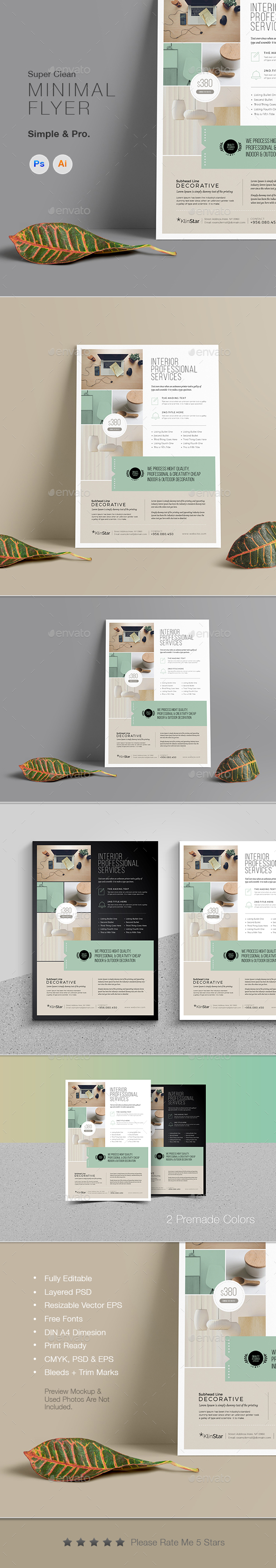 Multipurpose Minimal Clean Flyer - Corporate Flyers