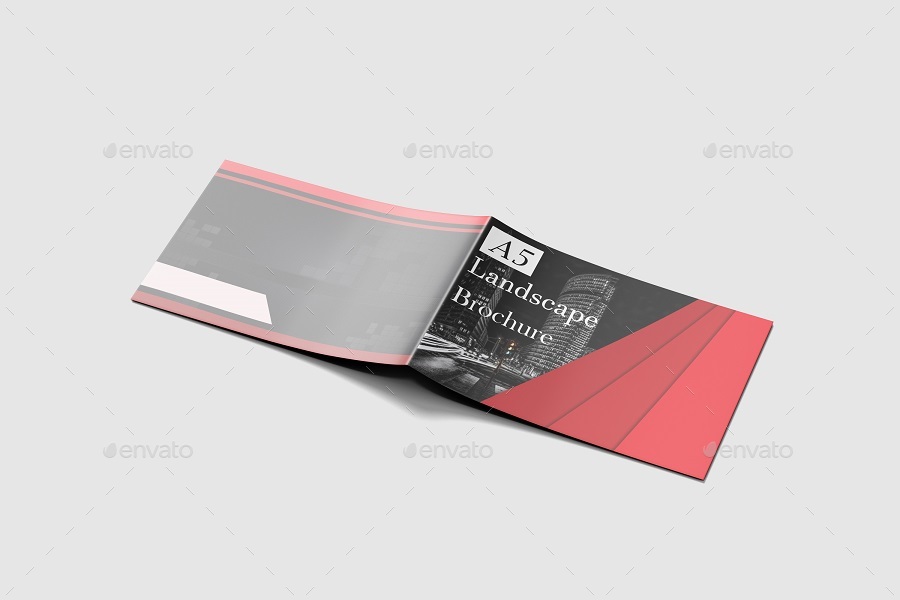 Download A5 Landscape Brochure Mockup by GraphicMonday | GraphicRiver