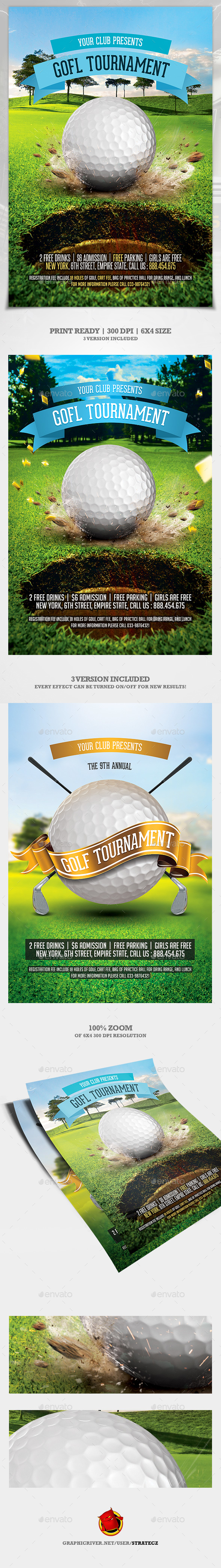Golf Flyer - Print Templates