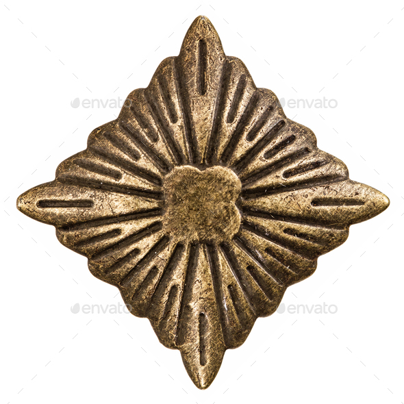 Filigree in the form of a rhombus, decorative element for manual - Stock Photo - Images