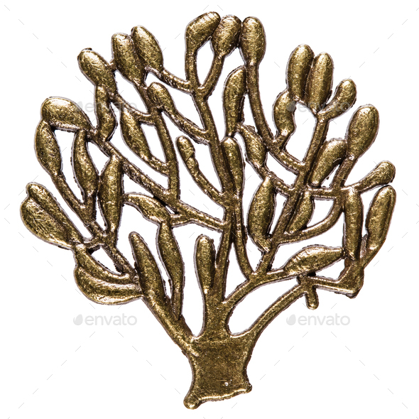 Filigree in the form of a tree, decorative element for manual wo - Stock Photo - Images