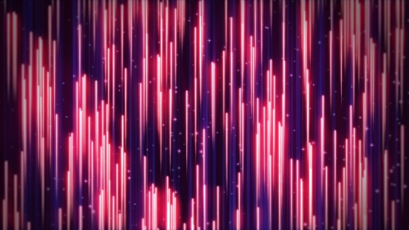 Seamless Retro Red Blue Background of Neon Rays Flying Upwards, Motion ...