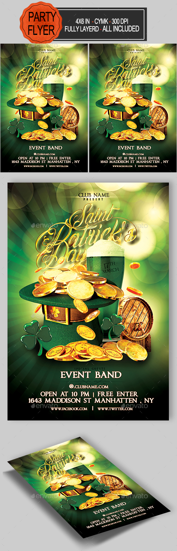 St Patrick’s Day Flyer - Holidays Events