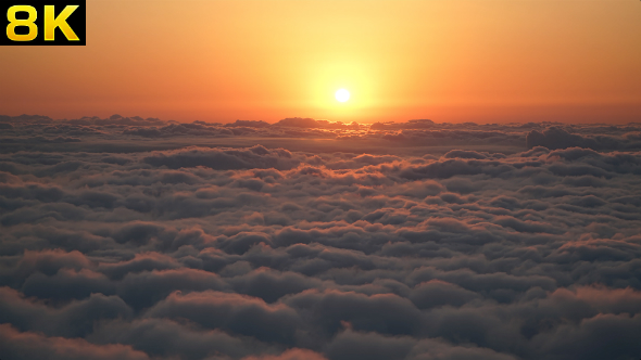 Amazing Sunset Above the Clouds alt