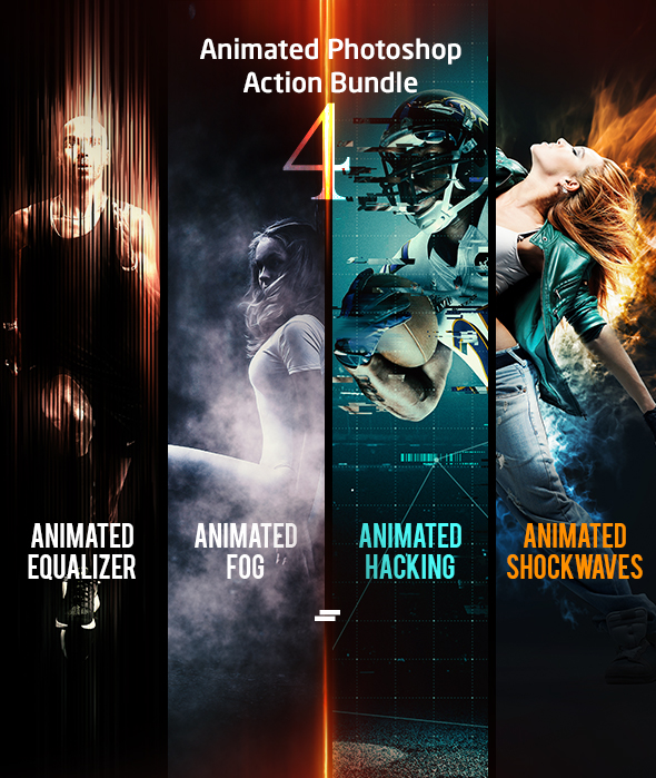 Animated Photoshop Action Bundle 04 - Photo Effects Actions
