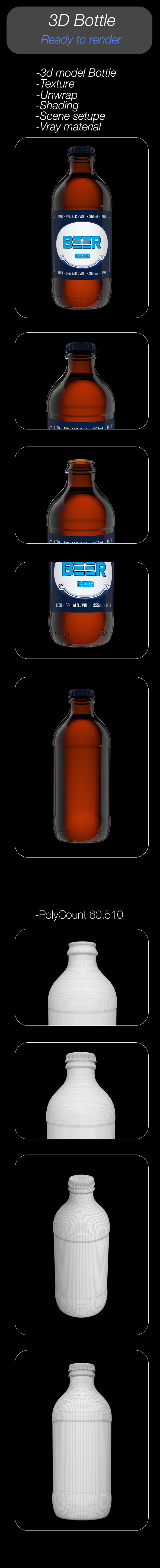 Beer Bottle - 3Docean 21395125