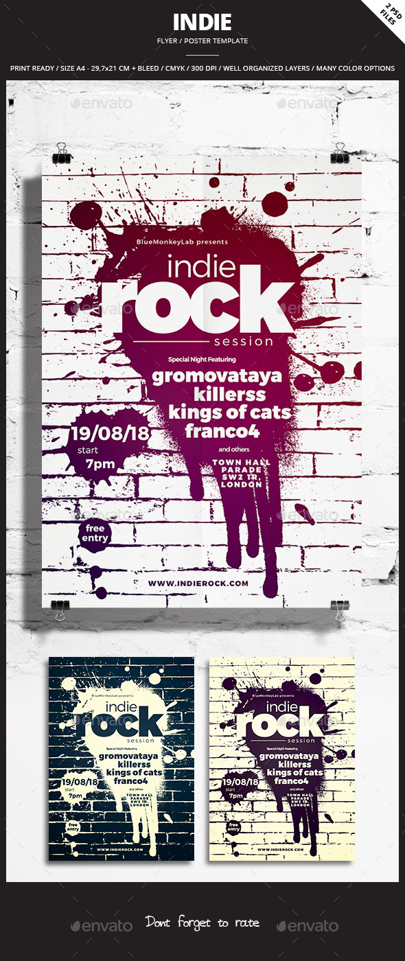 Indie Flyer / Poster 26 - Events Flyers