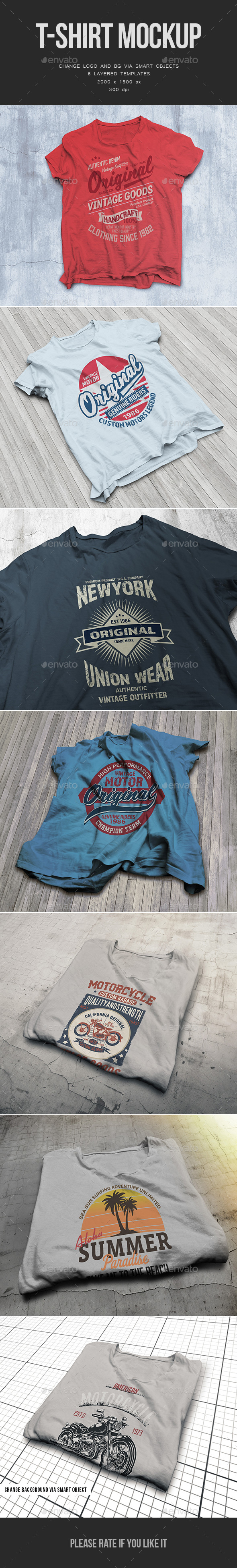 T-Shirt Mockup - T-shirts Apparel