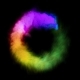 Rainbow Color Smoke Flowing in a Circle - VideoHive Item for Sale