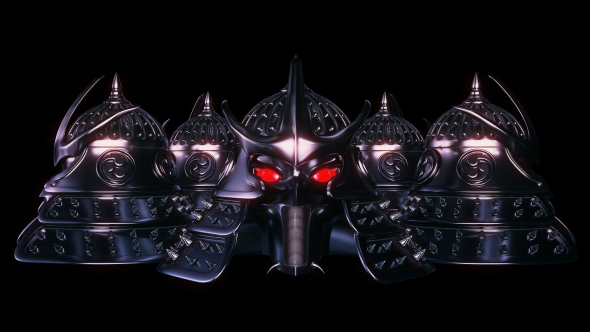 Samurai Head Helmet VJ Loop alt