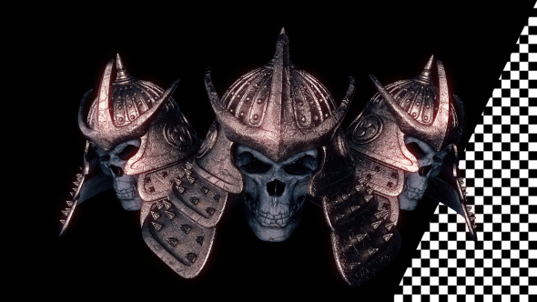 Samurai Head Helmet VJ Loop alt