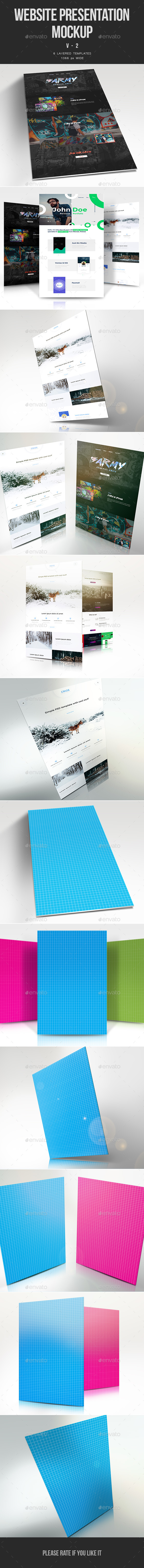 Website Presentation Mockup v.2 - Website Displays