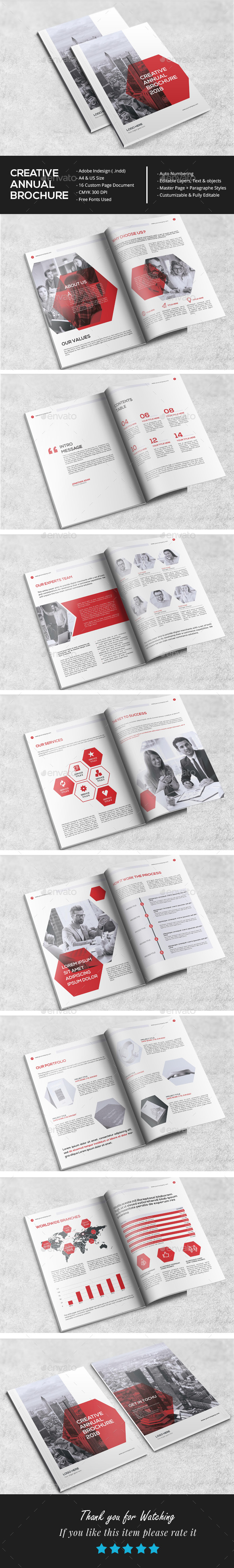 Clean Annual Brochure Template - Corporate Brochures