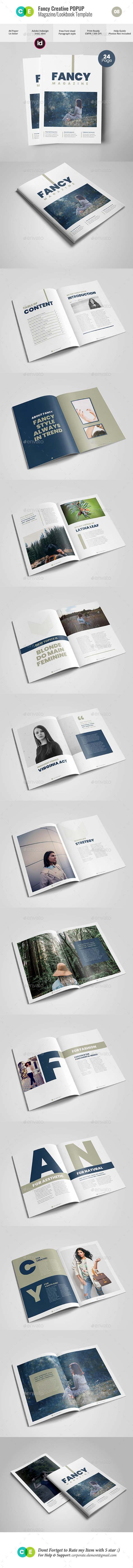 FANCY Fashion Minimal Magazine / Lookbook V08 - Magazines Print Templates