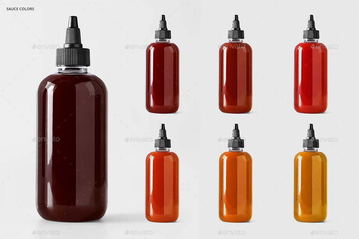 Sauce Bottle Mockup Template, Graphics GraphicRiver