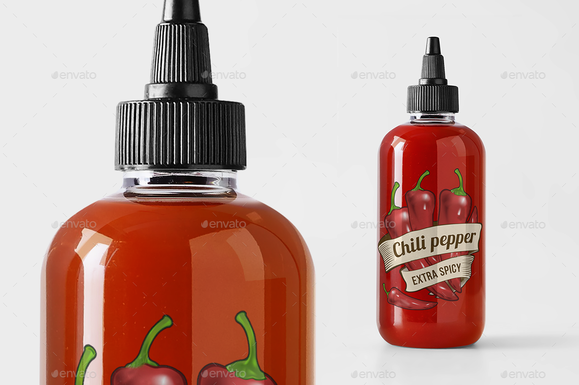 Download Sauce Bottle Mockup Template By Nomanzxx Graphicriver