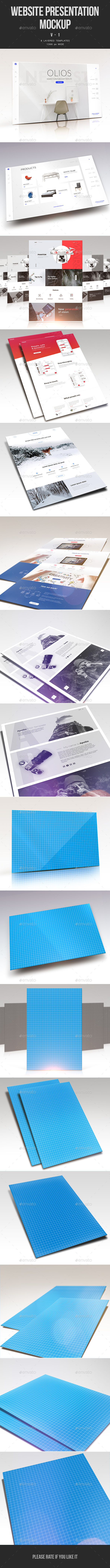 Website Presentation Mockup V.1 - Website Displays