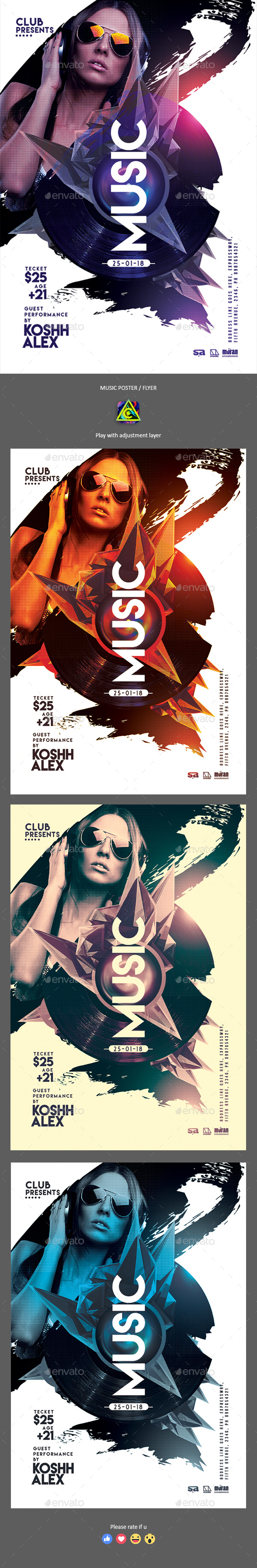 Music Party Poster / Flyer - Clubs & Parties Events