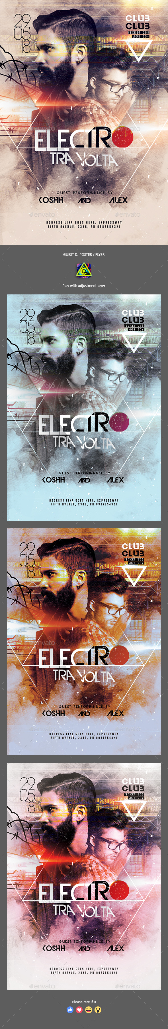 Guest Dj Party Poster / Flyer - Clubs & Parties Events