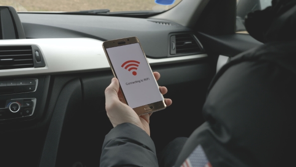 Smartphone Connecting To WiFi in Car