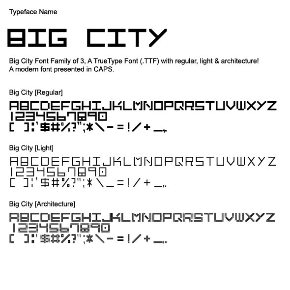 Big_City_Font_Family - Sans-Serif Fonts