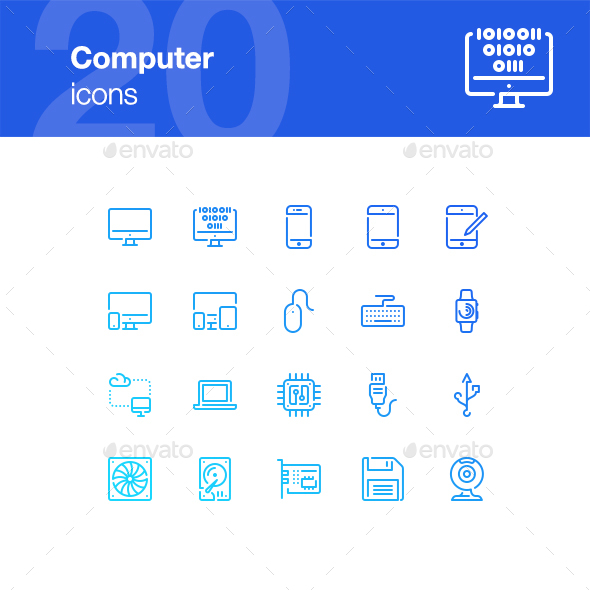 20 Computer icons - Technology Icons