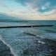 View From Above During Sunset on Mediterranean Sea Coast Near Valencia - VideoHive Item for Sale