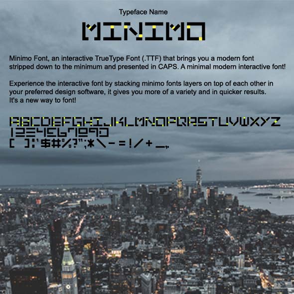 Minimo Interactive Font - Sans-Serif Fonts