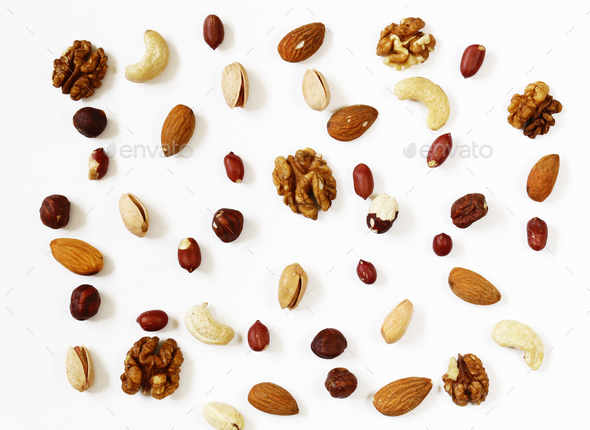 Nuts Mix  - Stock Photo - Images
