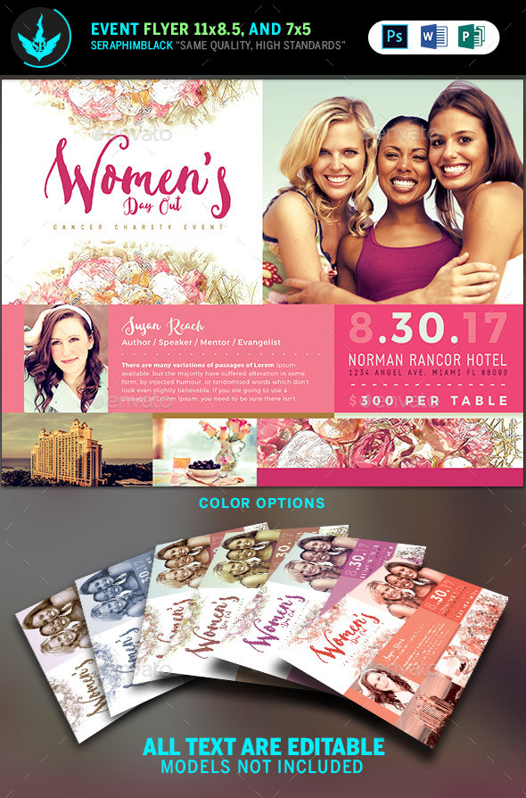 Women's Day Out Flyer Template by SeraphimBlack  GraphicRiver