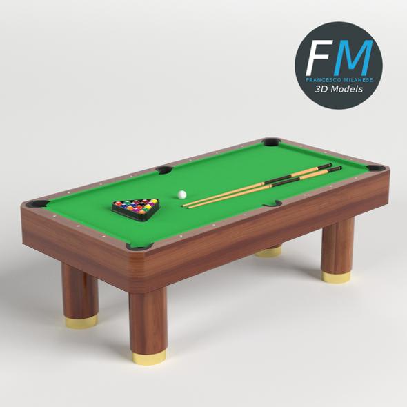 Billiard Pool Table - 3DOcean Item for Sale