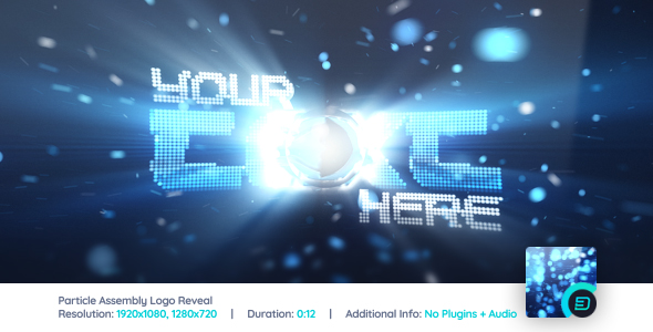 Particle Assembly Logo - VideoHive 21403340